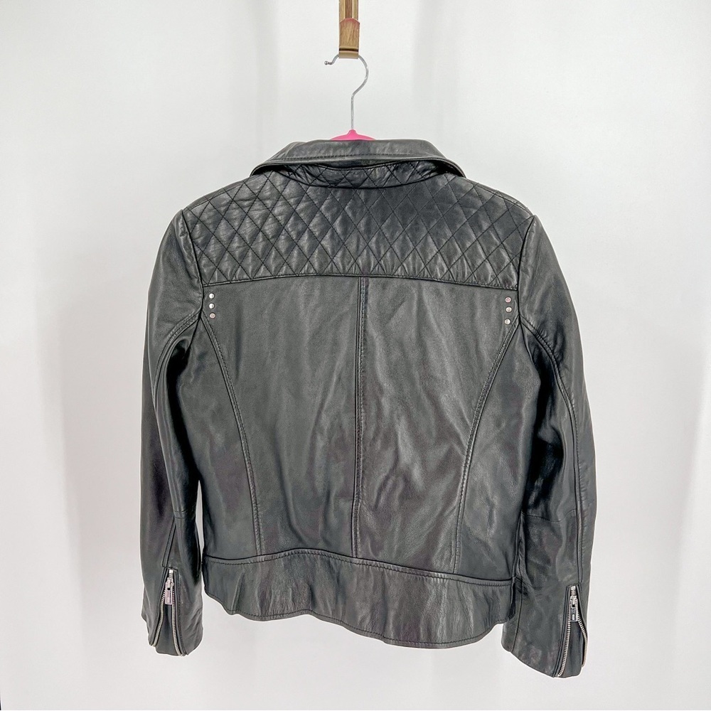 Mango Leather Biker Jacket - Picture 4 of 5
